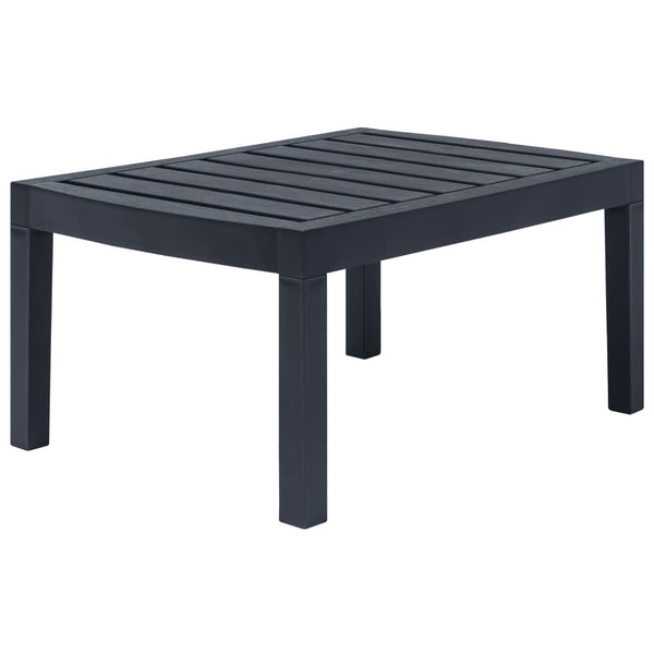 vidaXL 4-Piece Garden Lounge Set Anthracite Plastic