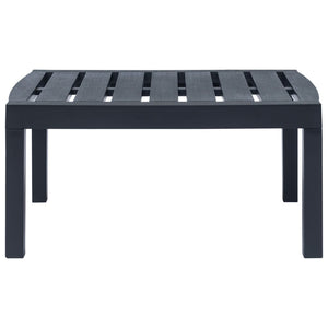 vidaXL 4-Piece Garden Lounge Set Anthracite Plastic
