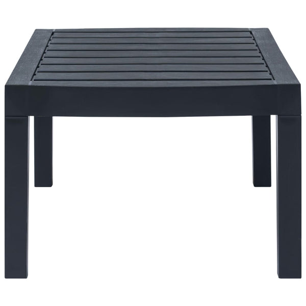 vidaXL 4-Piece Garden Lounge Set Anthracite Plastic