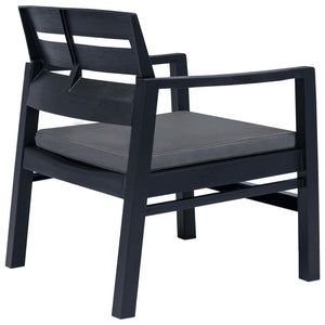 vidaXL 4-Piece Garden Lounge Set Anthracite Plastic