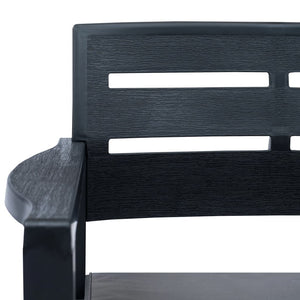 vidaXL 4-Piece Garden Lounge Set Anthracite Plastic