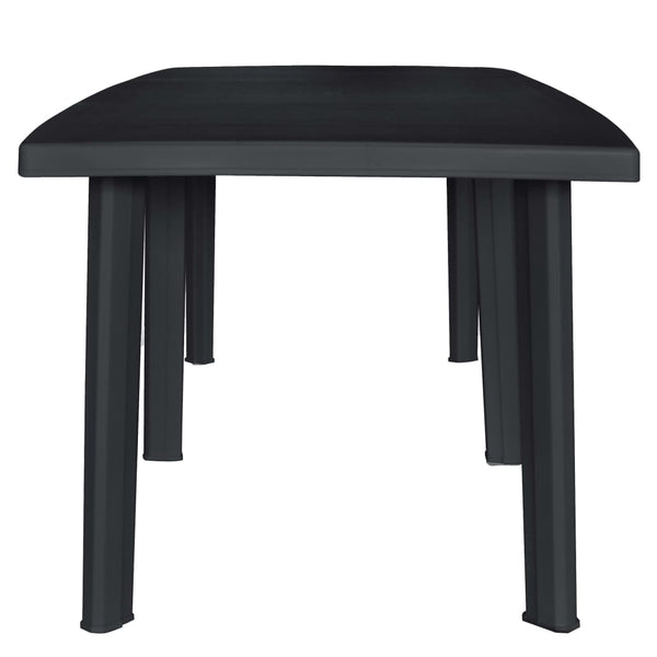 vidaXL 11-piece Outdoor Dining Set Plastic Anthracite
