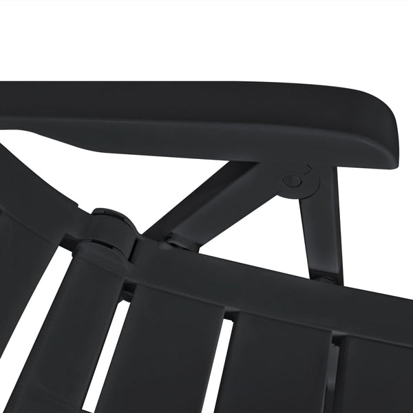 vidaXL 11-piece Outdoor Dining Set Plastic Anthracite