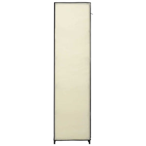 vidaXL Foldable Wardrobes 2 pcs Cream 110x45x175 cm Fabric