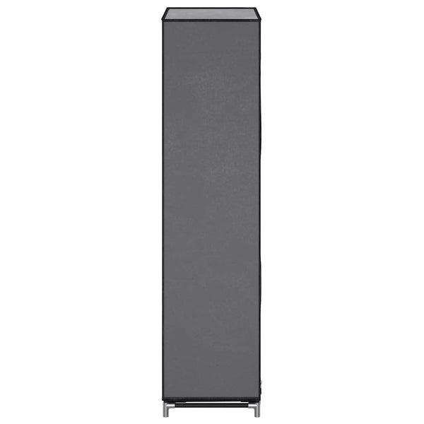 vidaXL Shoe Cabinet with Cover Grey 58 x 28 x 106 cm Fabric