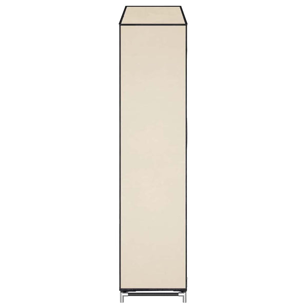 vidaXL Shoe Cabinet with Cover Cream 115 x 28 x 110 cm Fabric