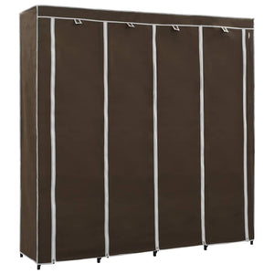 vidaXL Wardrobe with 4 Compartments Brown 175 x 45 x 170 cm