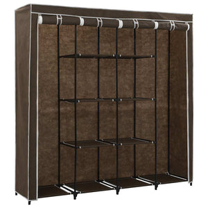 vidaXL Wardrobe with 4 Compartments Brown 175 x 45 x 170 cm