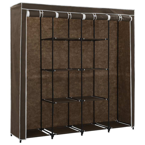 vidaXL Wardrobe with 4 Compartments Brown 175 x 45 x 170 cm