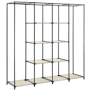 vidaXL Wardrobe with 4 Compartments Cream 175 x 45 x 170 cm