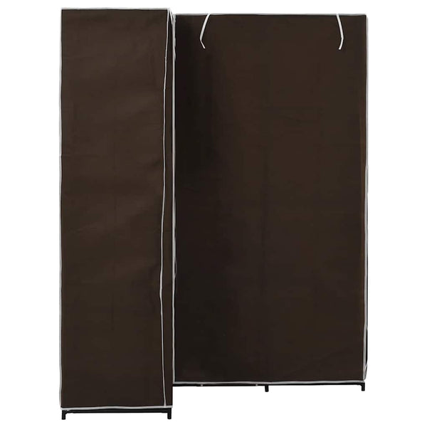 vidaXL Corner Wardrobe Brown 130 x 87 x 169 cm