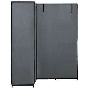 vidaXL Corner Wardrobe Grey 130 x 87 x 169 cm