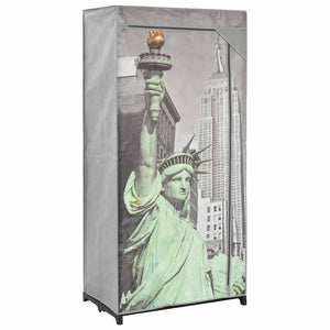 vidaXL Clothes Wardrobe 75x45x160 cm New York Fabric