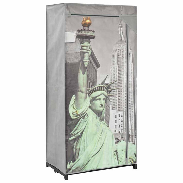 vidaXL Clothes Wardrobe 75x45x160 cm New York Fabric