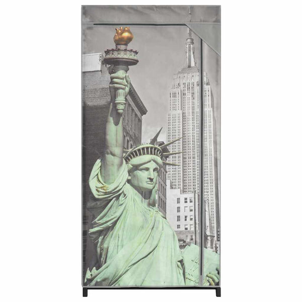 vidaXL Clothes Wardrobe 75x45x160 cm New York Fabric