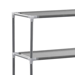 vidaXL Toilet Shelf with 3 Shelves Silver 53x28x169 cm