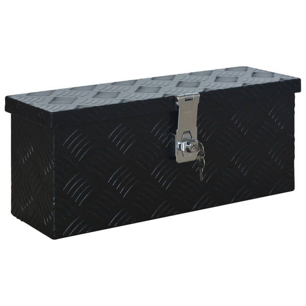 vidaXL Aluminum Box 485 x 140 x 200 mm Black