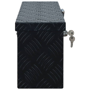 vidaXL Aluminum Box 485 x 140 x 200 mm Black