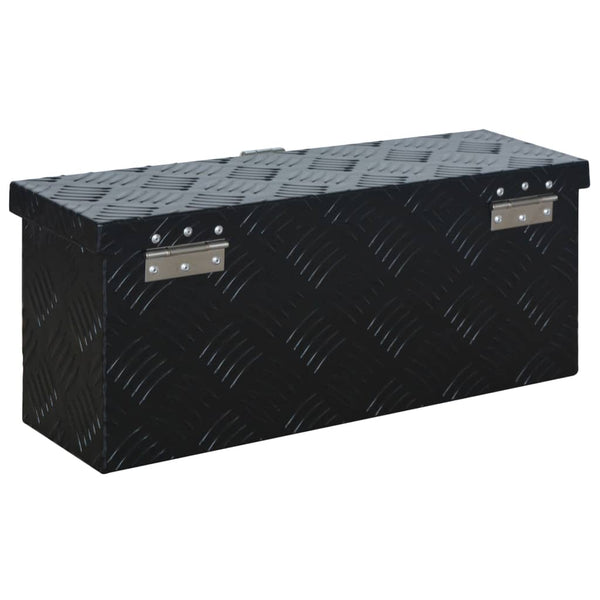 vidaXL Aluminum Box 485 x 140 x 200 mm Black