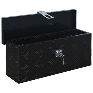 vidaXL Aluminum Box 485 x 140 x 200 mm Black