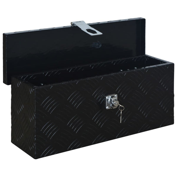 vidaXL Aluminum Box 485 x 140 x 200 mm Black
