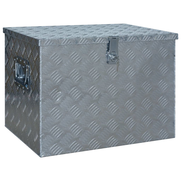 vidaXL Aluminum Storage Box 610 x 430 x 455 mm Silver
