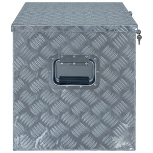 vidaXL Aluminum Storage Box 610 x 430 x 455 mm Silver