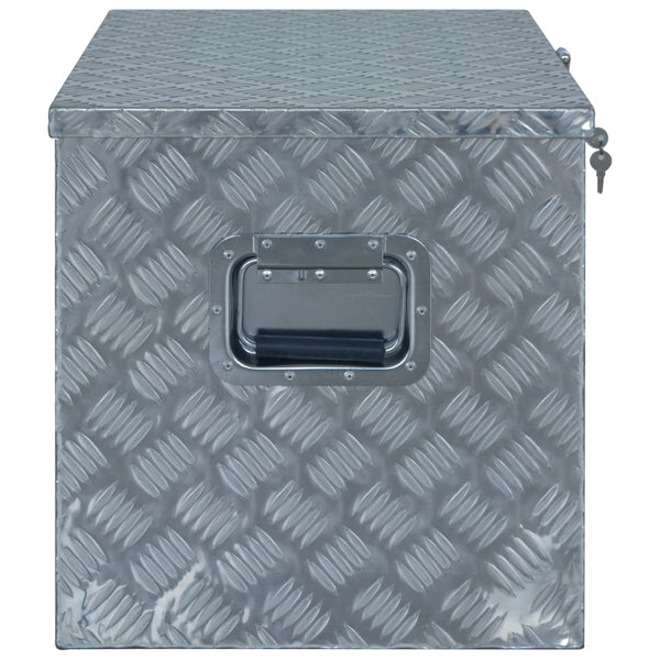 vidaXL Aluminum Storage Box 610 x 430 x 455 mm Silver