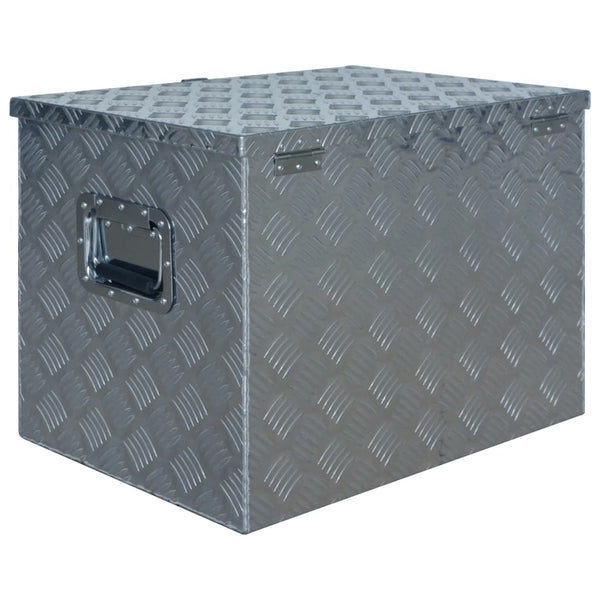vidaXL Aluminum Storage Box 610 x 430 x 455 mm Silver