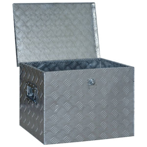 vidaXL Aluminum Storage Box 610 x 430 x 455 mm Silver