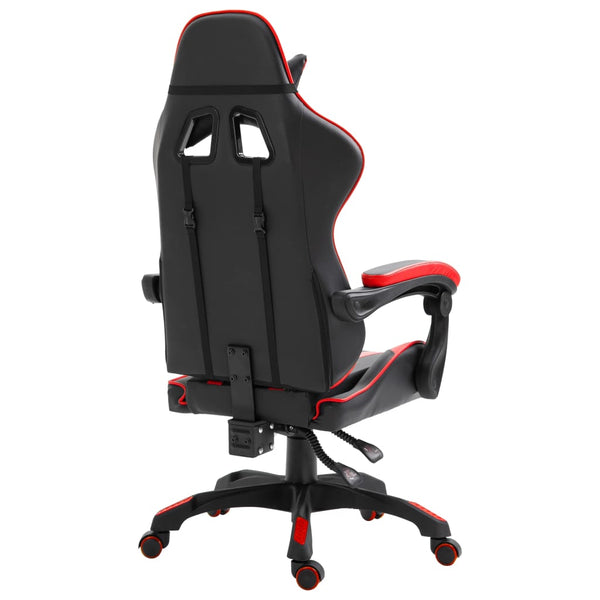 vidaXL Gaming Chair Red Faux Leather