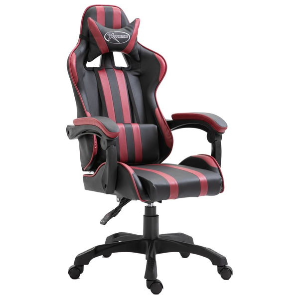 vidaXL Gaming Chair Burgundy Artificial Leather