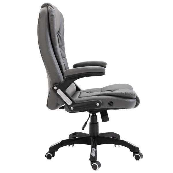 vidaXL Office Chair Anthracite Faux Leather