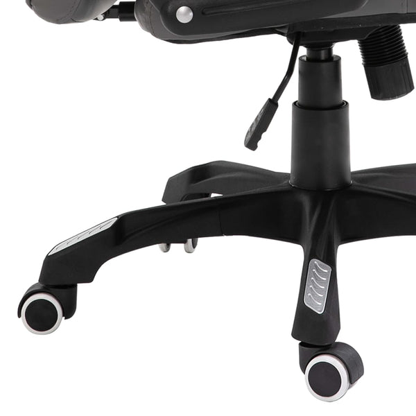 vidaXL Office Chair Anthracite Faux Leather