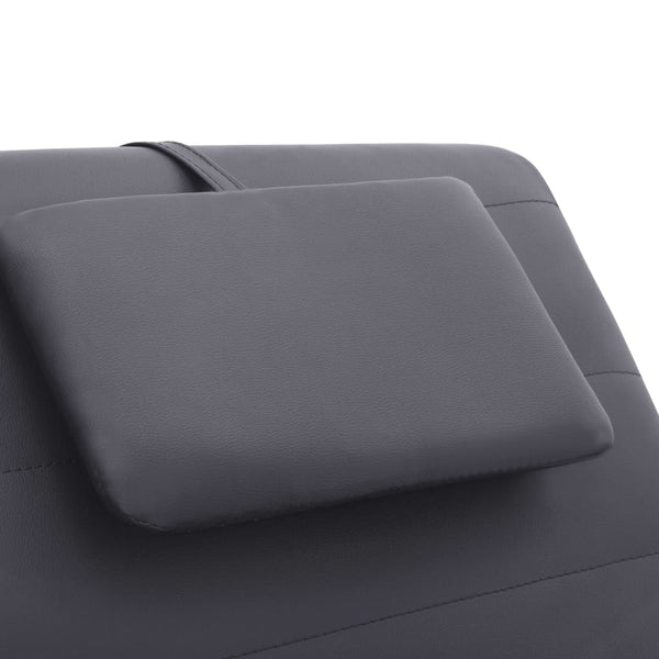 vidaXL Chaise Lounge with Cushions Grey Artificial Leather
