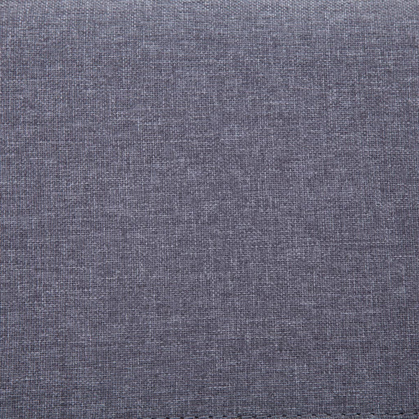 vidaXL Storage Bench 116 cm Light Grey Polyester