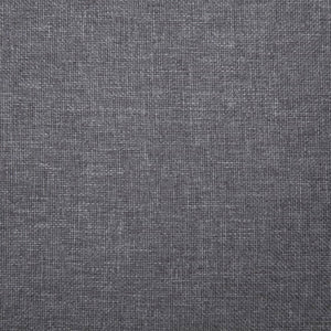 vidaXL Bench 139.5 cm Light Grey Polyester