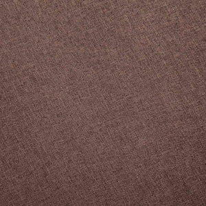 vidaXL 3-Seater Sofa Fabric Brown