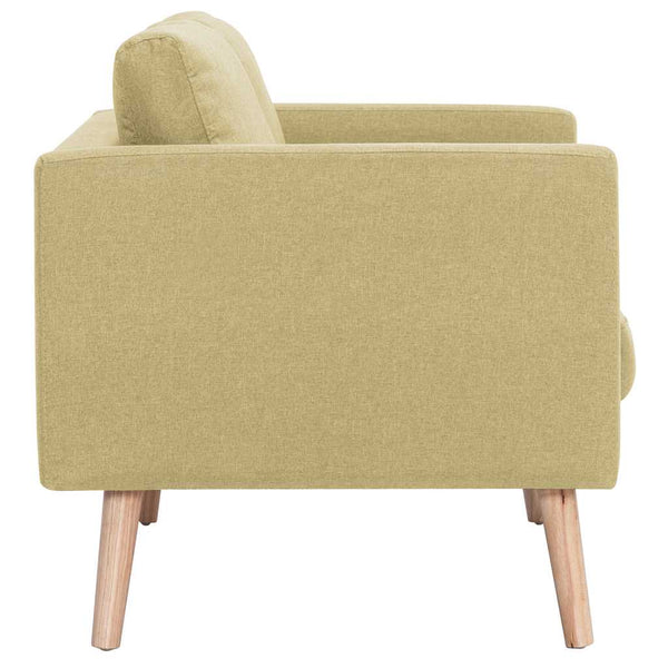 vidaXL 2-Seater Sofa Fabric Green