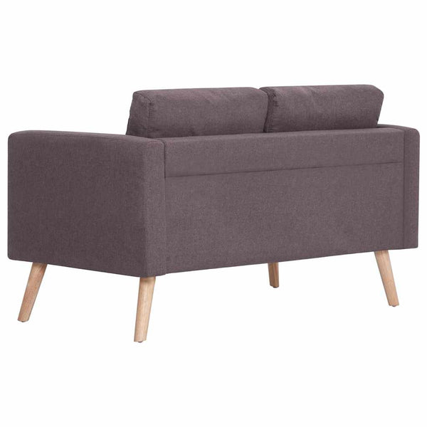 vidaXL 2-Seater Sofa Fabric Taupe