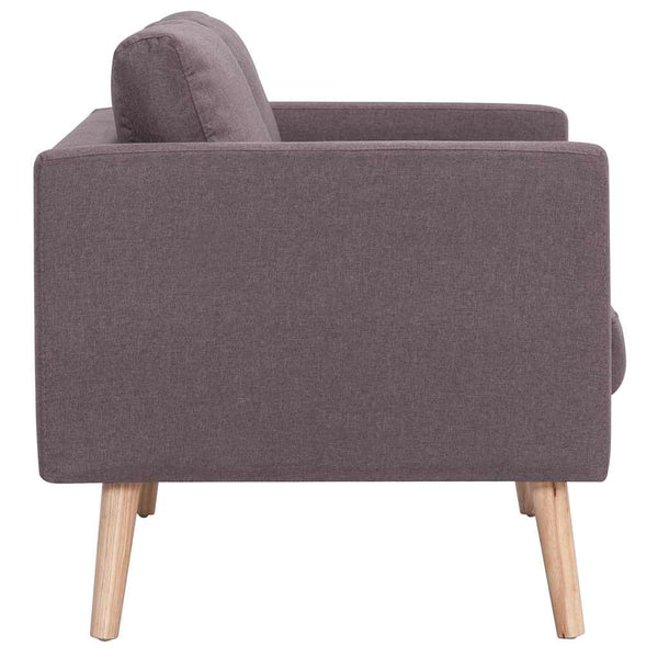 vidaXL 2-Seater Sofa Fabric Taupe