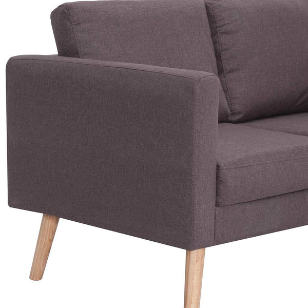 vidaXL 2-Seater Sofa Fabric Taupe