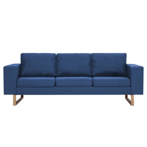 vidaXL 3-Seater Sofa Fabric Blue