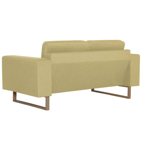 vidaXL 2-Seater Sofa Fabric Green