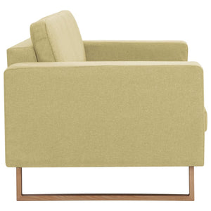 vidaXL 2-Seater Sofa Fabric Green
