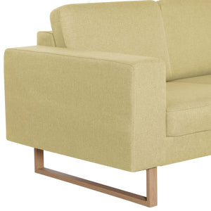 vidaXL 2-Seater Sofa Fabric Green