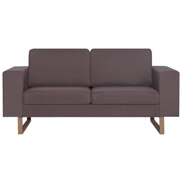 vidaXL 2-Seater Sofa Fabric Taupe