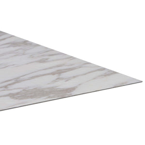 vidaXL Floor Planks 5.11 m² 55 pcs PVC White Marble