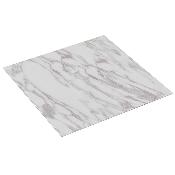 vidaXL Floor Planks 5.11 m² 55 pcs PVC White Marble