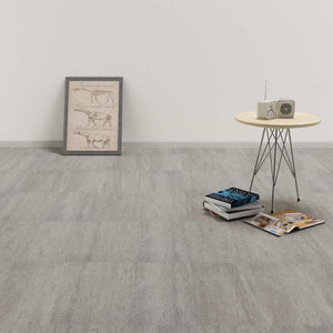 vidaXL Flooring Planks 5.11 m² 55 pcs PVC Dark Grey Mélange